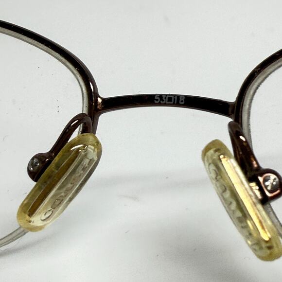 Coach Eyeglasses Women Faye(118) LILAC Tan Half Frame Women 53[]18 140 H19214 - Picture 5 of 7